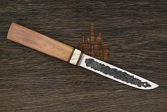 Разделочный нож народов севера Iron craft, рукоять стаб.яблоня