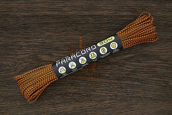 Паракорд 275 neon orange snake, 1 метр