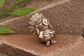 Бусина на темляк ИндиПупс от мастерской Крымская бронза