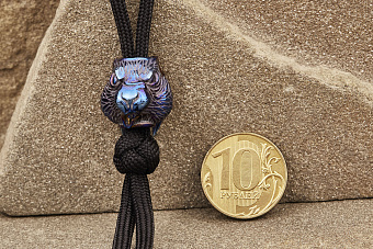 Бусина на темляк «Косой» титан оксид