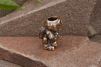 Бусина на темляк Вежливый человек от мастерской Крымская бронза