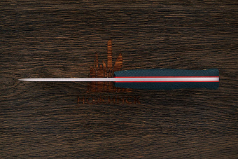 Нож туристический Южный крест Кедр-L, клинок 130мм, сталь N690Co, рукоять текстолит изумруд