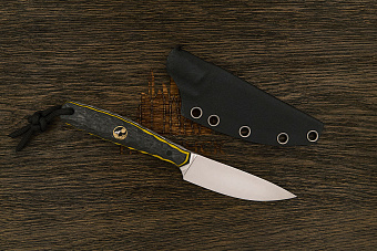 Нож EDC Владимира Толкачева, клинок 86мм, сталь N690, рукоять карбон