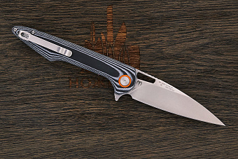 Нож складной Artisan Archaeo, клинок 98мм, сталь D2, рукоять G10 зебра