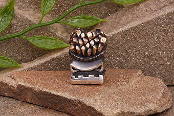 Бусина для темляка Картошка фри (биметалл) от мастерской Братьев Пешковых