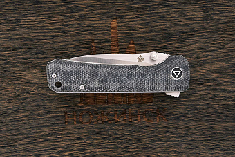 Нож складной QSP Hawk, клинок 82мм, сталь Sandvik 14C28N, рукоять микарта