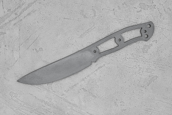 Заготовка для ножа, сталь M398 3,5мм. Модель "КрейсерЪ-II" с клинком 125мм, ТО 64-65HRC