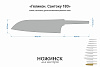 Заготовка для ножа, сталь M390 2,6мм. Модель "Геликон ГС180" с клинком 180мм, ТО 62-63HRC - фото №3