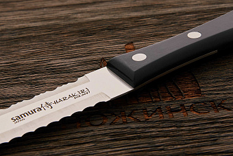 Пила Samura для замороженной пищи, костей, хлеба 200мм, сталь AUS-8, рукоять пластик