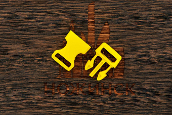 Застежка-фастекс 23×40мм. Гамма-3 (жёлтый)