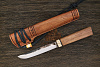 Разделочный нож народов севера Iron craft, рукоять стаб.яблоня - фото №2
