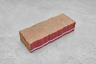 Авторская микарта, блок 134х49х29мм T077