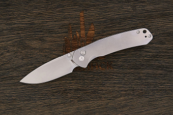 Нож складной CJRB Pyrite, клинок 79мм, сталь AR-RPM9, рукоять сталь