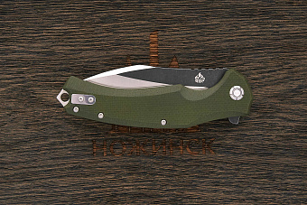 Нож складной QSP Snipe, клинок 90мм, сталь D2, рукоять G10 оливковый