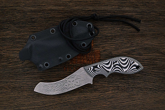 Тактический нож Волчий век Кондрат-10, сталь Niolox, рукоять G-10 черно-серый