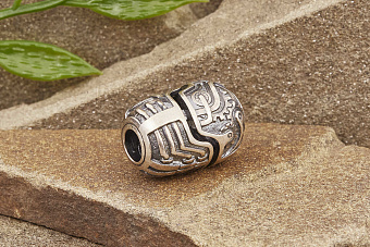 Бусина на темляк «Гравицапа» белый металл