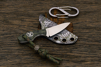 Нож EDC Владимира Толкачева Оса, клинок 42мм, сталь AR-RPM9, рукоять G-маскус