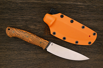 Разделочный нож Сергея Шадрина, сталь Elmax, рукоять микарта