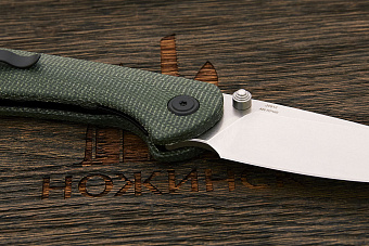 Нож складной CJRB Feldspar, клинок 89мм, сталь AR-RPM9, рукоять микарта зелёная