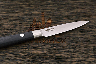 Нож кухонный Böker овощной 100мм, сталь VG-10V в обкладках из дамаска