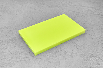 Саржевая микарта, плашка 130x80x7,0(+)мм желтый неон