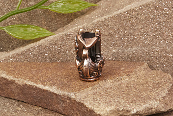 Бусина на темляк Драккар от мастерской Крымская бронза