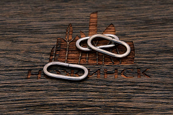 Рамка овальная 30×16 мм. Материал: сталь черный никель