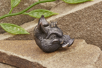 Бусина на темляк «Пятак» титан