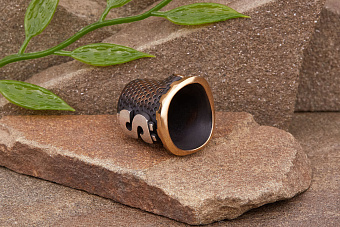 Бусина для темляка Напёрсток (бронза) от мастерской Братьев Пешковых