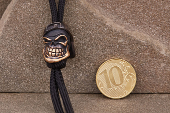 Бусина для темляка Чёткий в бейсболке (бронза) от мастерской Братьев Пешковых