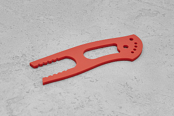 Рамка для модели Универсал", "Корсар" из G-10 3 мм (красная)