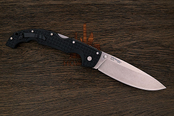 Складной нож Cold Steel Voyager extralarge drop point, сталь AUS-10A, рукоять грайвори