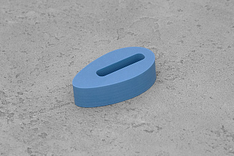 Больстер из G10-extra 9,5(+)мм, 37x20мм, небесно-голубой