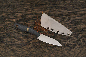 Нож EDC Владимира Толкачева, клинок 82мм, сталь M390, рукоять карбон