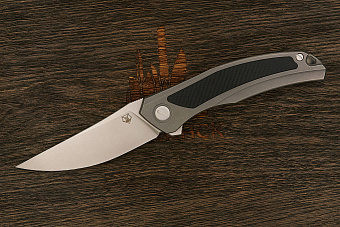 Складной нож Shirogorov knives Quantum Ursus, сталь Cromax, рукоять титан/G10 черный