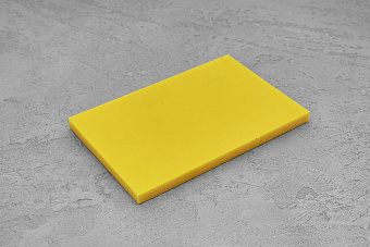 Саржевая микарта, плашка 130x80x7,0(+)мм желтая