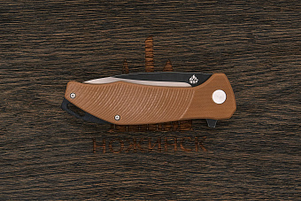 Нож складной QSP Raven, клинок 86мм, сталь D2, рукоять G10 бежевый