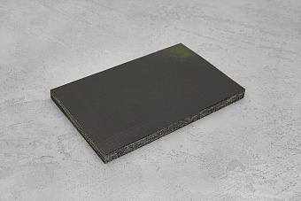 Джутовая микарта, плашка 130x80x8(+)мм чёрная