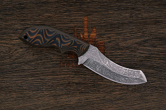 Тактический нож Волчий век Кондрат-10, сталь Niolox, рукоять G-10 черно-коричневый