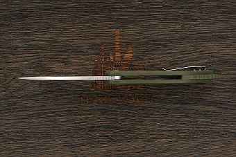 Нож складной QSP Raven, клинок 86мм, сталь D2, рукоять G10 оливковый