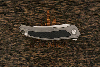 Складной нож Shirogorov knives Quantum Ursus, сталь Cromax, рукоять титан/G10 черный