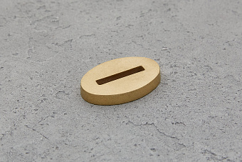 Больстер из латуни 5мм, 33x22мм