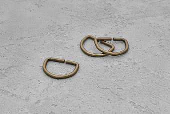 Полукольцо 32x24 мм (сталь 3,0 мм) антик