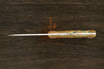 Нож разделочный UralEDC&Ножинск КрейсерЪ, клинок 118мм, сталь AR-RPM9, рукоять crazyfiber T1