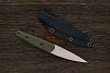 Разделочный нож Owl knife Tyto-F, сталь M390, рукоять G10 зеленый - фото №2
