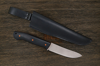 Нож разделочный Мастерской Тать Росомаха, клинок 122мм, сталь K110, рукоять G10 чёрный