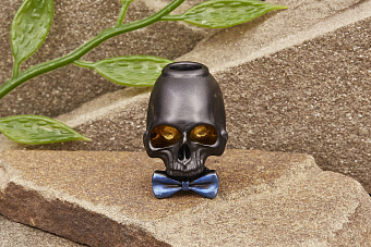 Бусина на темляк «Лаки Джентльмен» синяя бабочка