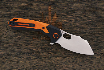 Нож складной CJRB Caldera, клинок 90мм, сталь AR-RPM9, рукоять G10 оранжевый