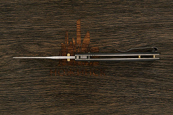 Складной нож Benchmade Mini Crooked River #572, сталь дамаск, рукоять карбон