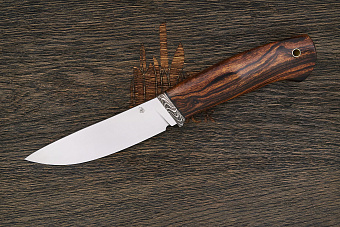 Нож разделочный Дмитрия Пудова КрейсерЪ, клинок 120мм, сталь M398, рукоять ironwood Т2